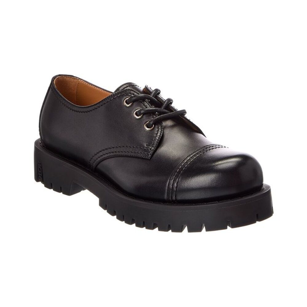 Dior Leather Derby Shoe, Black